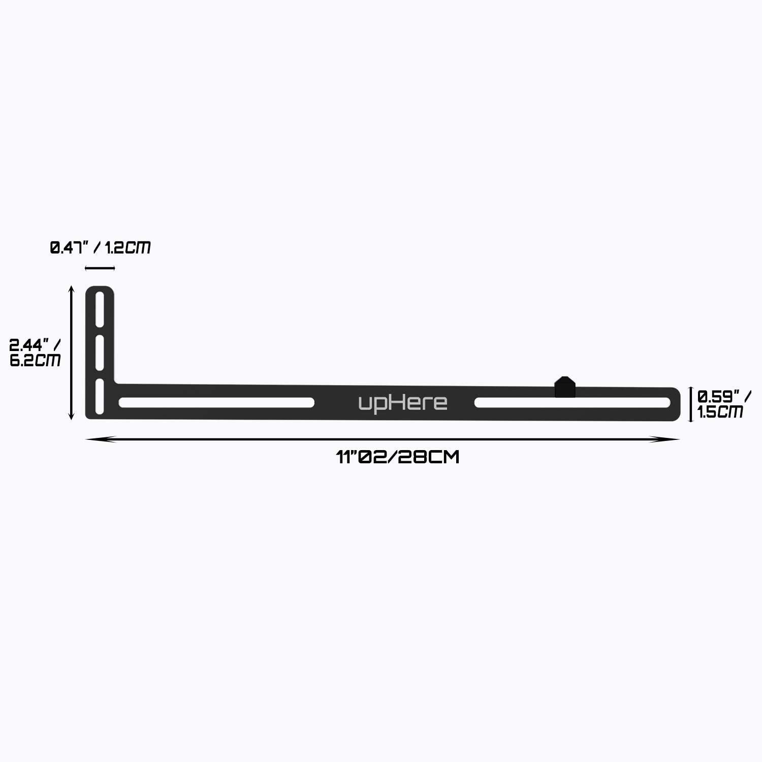 upHere GL05 Graphics Card GPU Brace Support, Anodized Aluminum, Black Holster for Single/Dual Slot Cards - Not for 3080 Ti